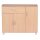 Sideboard SETE Buche mit 1 Schublade & 3 Türen 90 x 75 x 30 cm, Design Kommode aus Holz, Anrichte Flur-Schrank mit Griffen