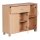 Sideboard SETE Buche mit 1 Schublade & 3 Türen 90 x 75 x 30 cm, Design Kommode aus Holz, Anrichte Flur-Schrank mit Griffen