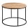 Couchtisch 60x43x60 cm Akazie Massivholz / Metall Sofatisch, Design Wohnzimmertisch Rund, Kaffeetisch Massiv, Kleiner Tisch Wohnzimmer