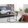 Couchtisch 60x43x60 cm Akazie Massivholz / Metall Sofatisch, Design Wohnzimmertisch Rund, Kaffeetisch Massiv, Kleiner Tisch Wohnzimmer