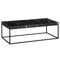 Couchtisch 120x60x38 cm Schwarz Sofatisch in Marmor-Optik...
