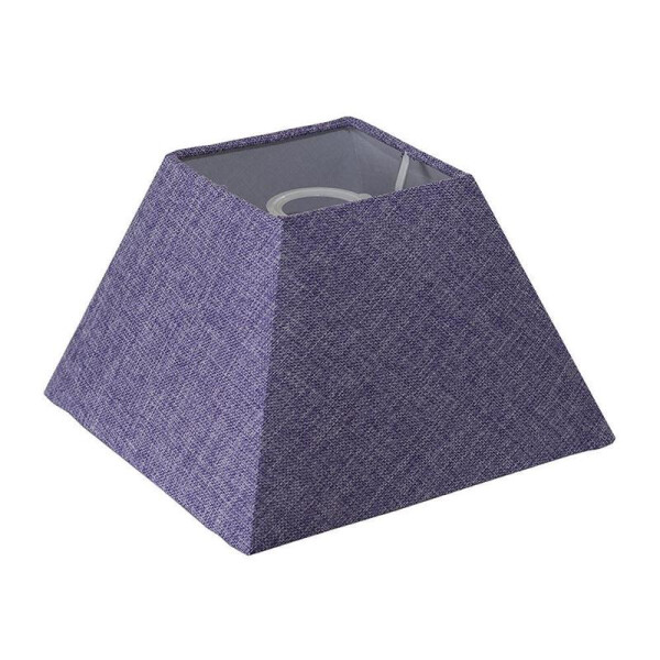 Leuchtenschirm Lampenschirm Freestyle Eckig Natur violett Ø 15 cm bis Ø 45 cm