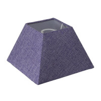 Leuchtenschirm Lampenschirm Freestyle Eckig Natur violett Ø 15 cm bis Ø 45 cm