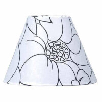 Leuchtenschirm Lampenschirm Freestyle Rund Natur weiss Ø 35 cm bis Ø 45 cm