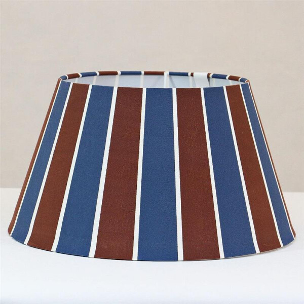 Leuchtenschirm Lampenschirm Freestyle Rund offen braun-blau Ø 15 cm bis Ø 30 cm