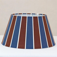 Leuchtenschirm Lampenschirm Freestyle Rund offen braun-blau Ø 15 cm bis Ø 30 cm