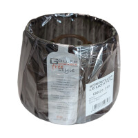 Leuchtenschirm Lampenschirm Freestyle Rund Organza braun Ø 20 cm bis Ø 45 cm