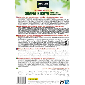 Batlle Gazon Hellgrüne Grassamen KIKUYU-Gras 200g