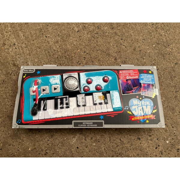 Little Tikes My Real Jam Keyboard - Spielzeug Keyboard mit Mikrofon und Hülle
