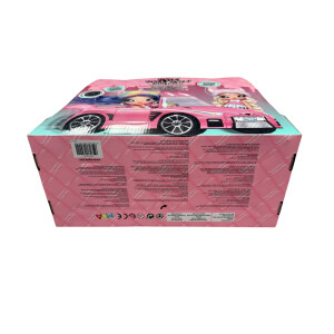 Na! Na! Na! SurpriseSoft Plüsch-Cabriolet - rosa Puppenfahrzeug im Katzen Design - passend für alle Na! Na! Na! SurprisePuppen - ab 3 Jahren - -Auto für Mädchen