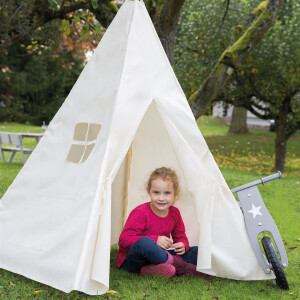 B-Ware roba Spielzelt, Indianerzelt Tipi, Kinderspielzelt aus Stoff, inkl. Tasche
