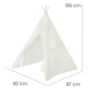 B-Ware roba Spielzelt, Indianerzelt Tipi, Kinderspielzelt aus Stoff, inkl. Tasche