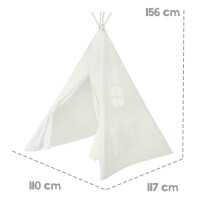 B-Ware roba Spielzelt, Indianerzelt Tipi, Kinderspielzelt aus Stoff, inkl. Tasche
