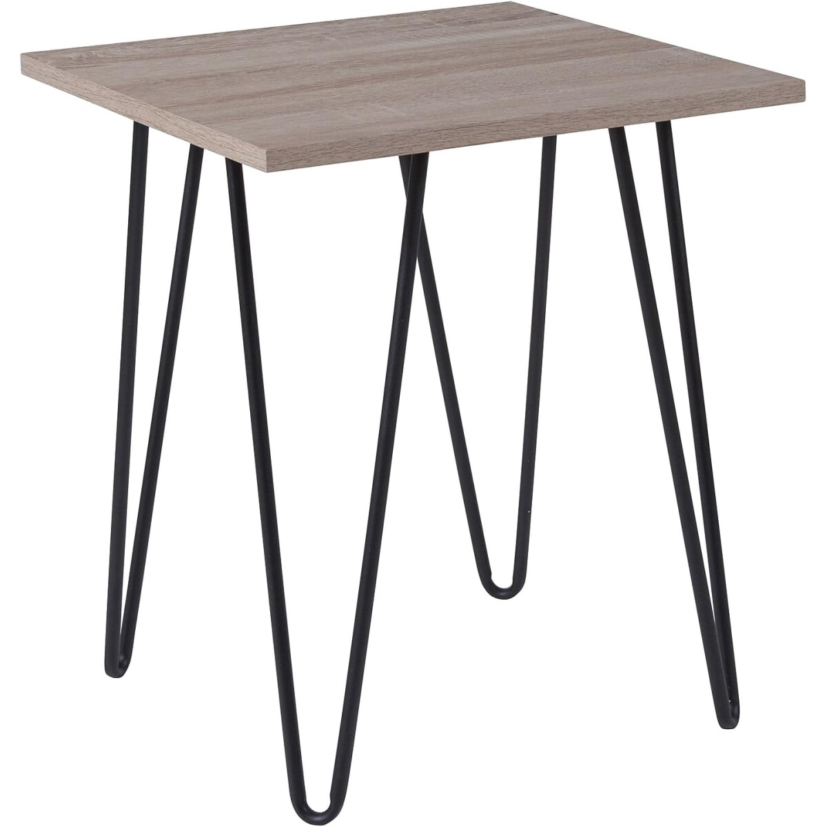 Oak Park Collection Beistelltisch mit Holzmaserung und Metal