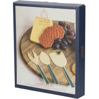 Artesà ARTCKGRN3PC Käsemesser-Set, 3-teilig, Grün/Gold