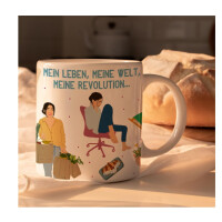 HappyMots Originelle Mug aus hochwertiger Keramik Frühstückstasse