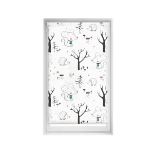 Blindecor Kinderrollo mit Aufdruck Blackout Easyfix Into The Wood, 80 x 150 cm