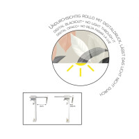 Blindecor Kinderrollo mit Aufdruck Blackout Easyfix Into The Wood, 80 x 150 cm