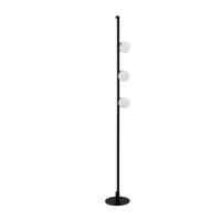 LED Stehlampe 4 flammige in Schwarz, Weiß
