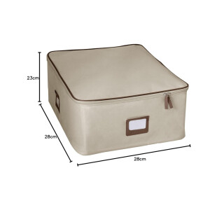 Aufbewahrungsbox Box, Polipropilene Poliestere Ecru Medio