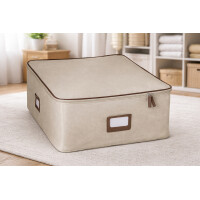 Aufbewahrungsbox Box, Polipropilene Poliestere Ecru Medio
