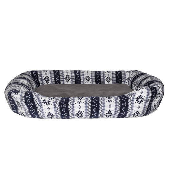 Hundebett Hundekissen Hunde Korb Blau, 44 x 34 x 15 cm