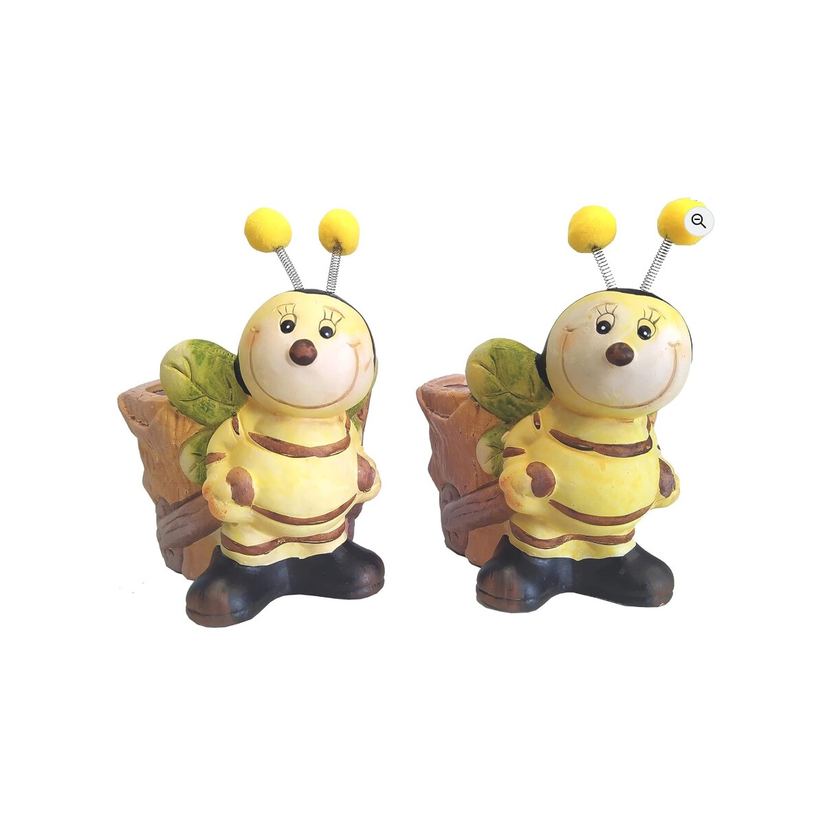 2er Set Pflanztopf Biene aus Keramik Topf