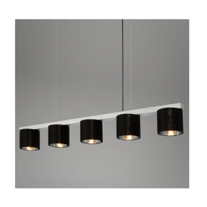 Pendelleuchte mit Lampenschirm aus Stoff, E14 Fassung, max. 25 Watt