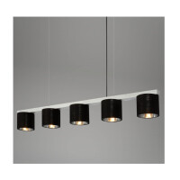 Pendelleuchte mit Lampenschirm aus Stoff, E14 Fassung, max. 25 Watt