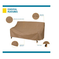 Duck Covers Essential Wasserabweisender Sofabezug für Terrassenbank, 230 cm