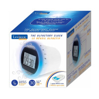 Lexibook by Sensorwake Duftuhr, Entspanntes Licht, FM Radio, batteriebetriebenes oder USB-Kabel, weiß/schwarz, CS100