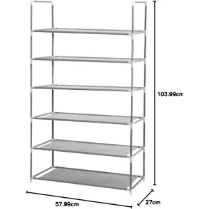 Regal Confortime Schuhschrank 6 Regale (104 X 58 x 27 cm)