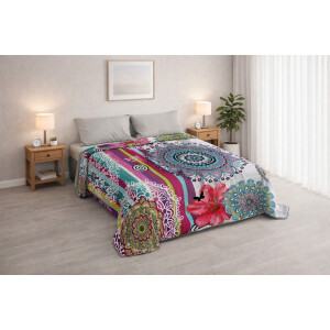 Italian Bed Linen Sommer Bettdecke KI-OSA, Mikrofaser, KIO LM04, 260x270 cm