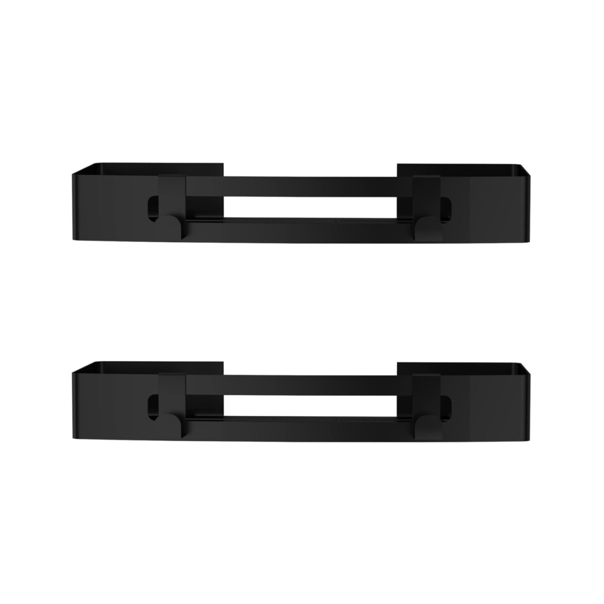 2x Selbstklebender Schwarz Aufbewahrungskorb Duschkorb Aufbe