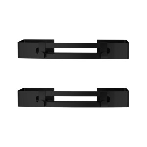 2x Selbstklebender Schwarz Aufbewahrungskorb Duschkorb Aufbewahrungskorb Kosmetikko