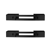 2x Selbstklebender Schwarz Aufbewahrungskorb Duschkorb Aufbewahrungskorb Kosmetikko
