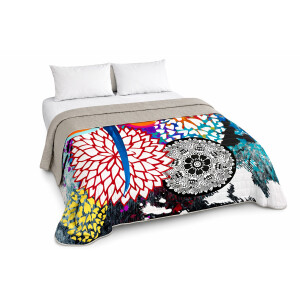 Italian Bed Linen Sommer Bettdecke KI-OSA, Mikrofaser, KIO LM01, 260x270 cm