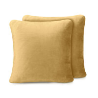 Amago - Kissenbezug 2er Set, Cashmere-Feeling, 50 x 50 cm - Sand