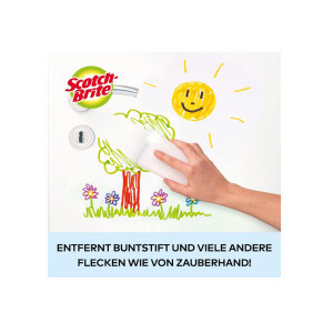 Scotch-Brite Magic Schmutzradierer, Vorteilspackung mit 12 Reinigungsschwämme – entfernt Flecken und Verschmutzungen von Wänden, Schuhen, Waschbecken und mehr ohne Chemikalien