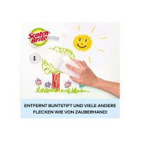 Scotch-Brite Magic Schmutzradierer, Vorteilspackung mit 12 Reinigungsschwämme – entfernt Flecken und Verschmutzungen von Wänden, Schuhen, Waschbecken und mehr ohne Chemikalien