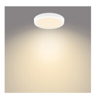 Philips LED Einbauspot Slim Surface  20W, warmweißes Licht (2700K), rund, Weiß