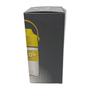 TKK 1017 Trinkflasche 500ml auslaufsicher und Strohhalme, Tritan BPA-Frei transparent mit Tragbriff