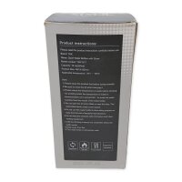 TKK 1017 Trinkflasche 500ml auslaufsicher und Strohhalme, Tritan BPA-Frei transparent mit Tragbriff