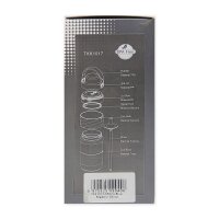TKK 1017 Trinkflasche 500ml auslaufsicher und Strohhalme, Tritan BPA-Frei transparent mit Tragbriff