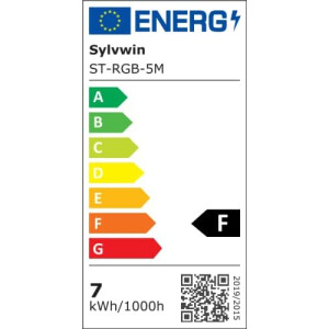 sylvwin LED Streifen 5m RGB, LED Strip Lichterkette mit Fernbedienung,LED Stripes Lichtband Selbstkl