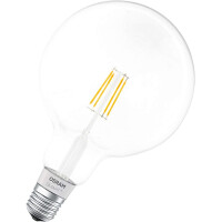 OSRAM SMART+ LED Filament Globe, Bluetooth Lampe mit E27 Sockel, dimmbar, ersetzt 50W GlÃ¼hbirne, wa