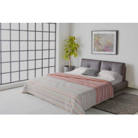 Italian Bed Linen “Athena” Sommersteppdecke, Malindi Blu, Double, Doppel