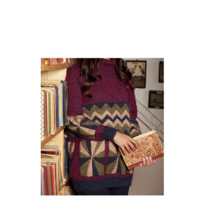 DesignEtte s-2818-501-L/XL-2XL/3XL Sweater Strickset Pondo Mill Merinowolle und Superkid Mohair L/XL