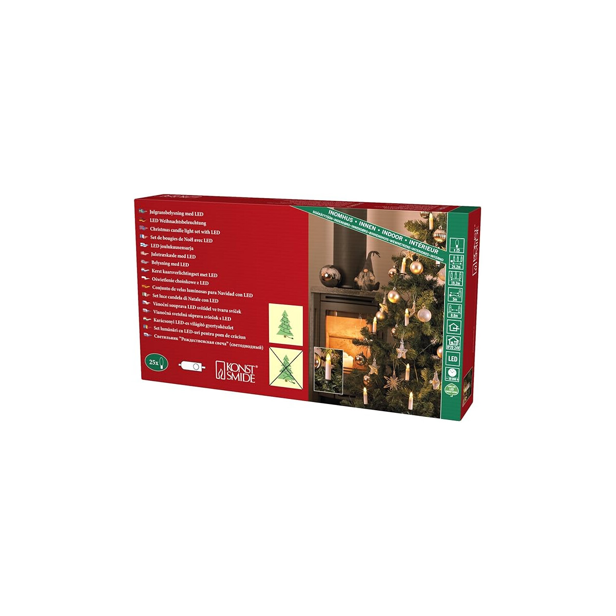 Konstsmide 1004-020 Weihnachtsbaum-Beleuchtung Innen netzbet