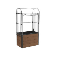 Keter Maple Gewächshaus, braun, Maße 104x71x34,5 cm, ideal für Salat, Blumen oder Kräuter, auch für Balkon, Terrasse oder City Gardening